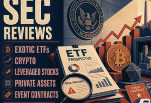 SEC 이색 ETF 규제 재검토, 암호화폐·레버리지·사모자산 ETF 출시 절차 바뀔까?